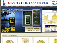 Tablet Screenshot of libertygoldandsilver.com